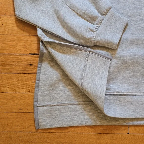 Rachel Zoe, Mockneck Boxy Drop Shoulder Sweatshirt, Gray, EUC, Women's XL - Picture 8 of 14